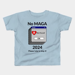 No MEGA 2024 Please stop it Kids T-Shirt